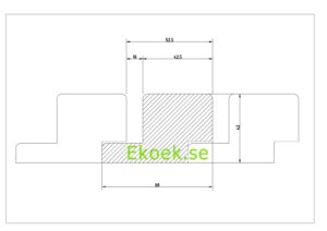 Förkolnad och borstad fasadpanel av nordisk gran